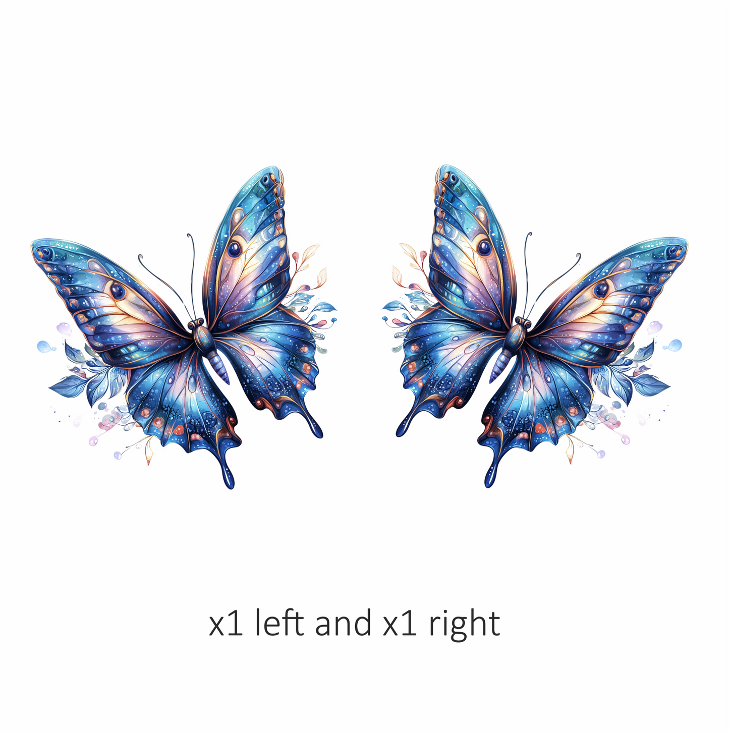Blue Butterfly Animal Vinyl Sticker Decal
