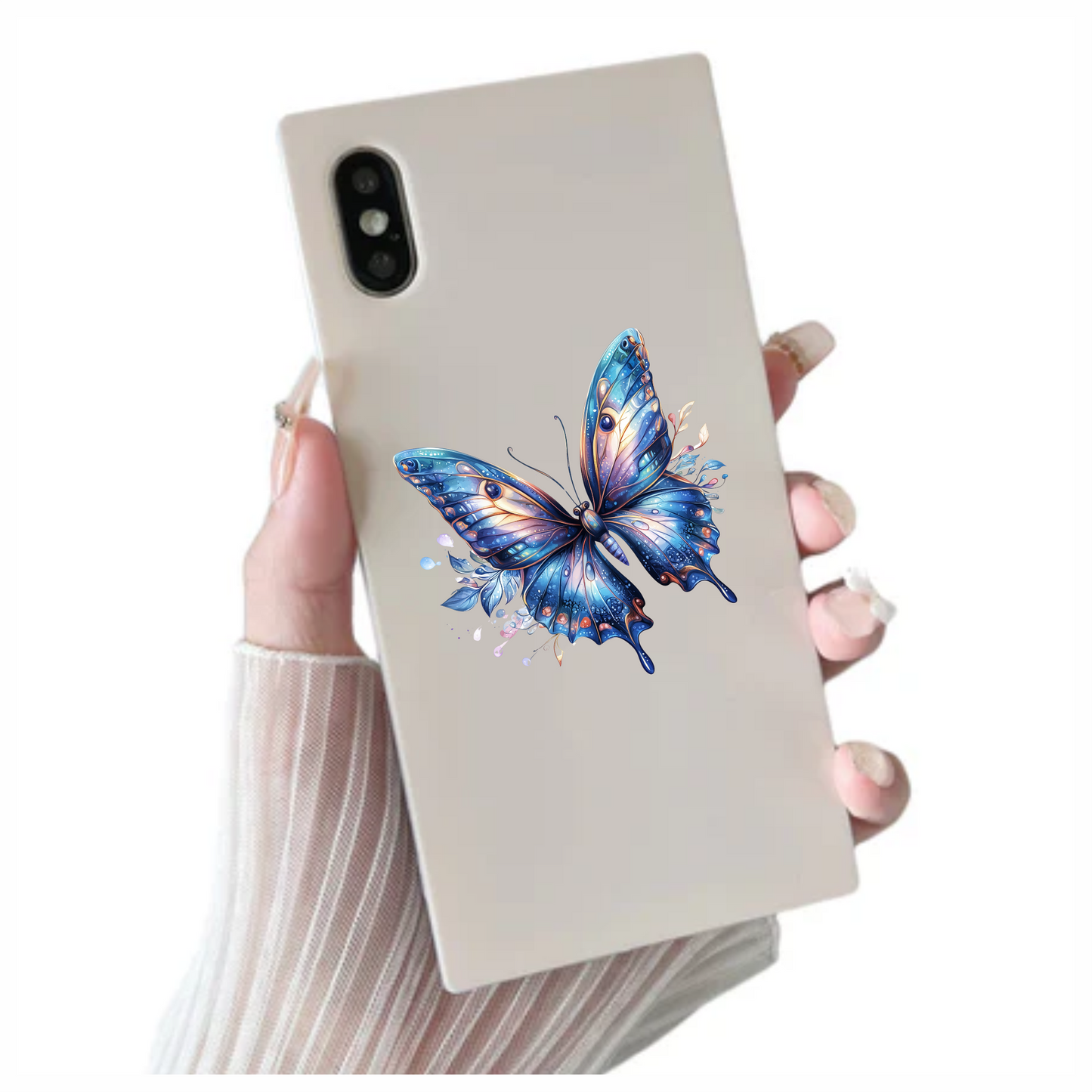 Blue Butterfly Animal Vinyl Sticker Decal