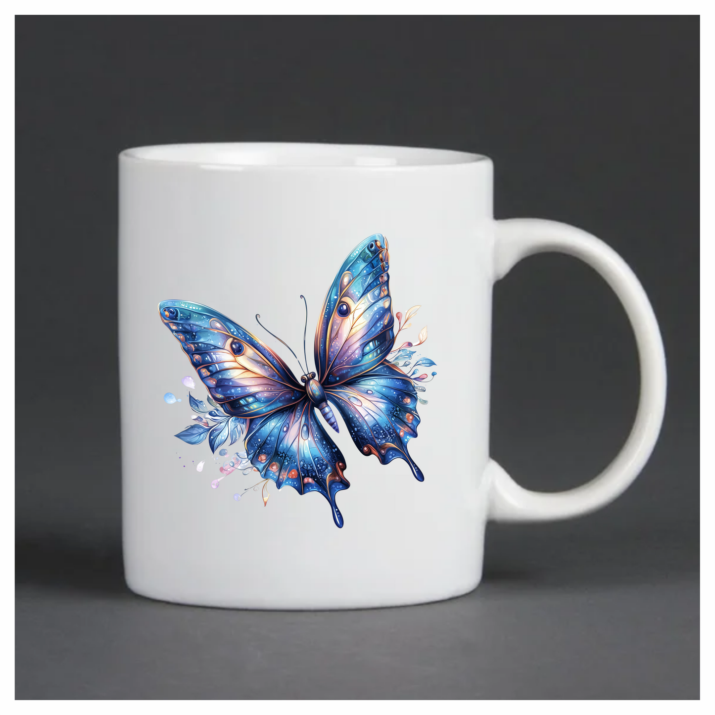 Blue Butterfly Animal Vinyl Sticker Decal