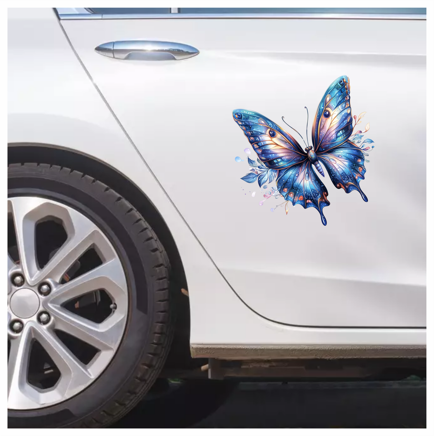 Blue Butterfly Animal Vinyl Sticker Decal