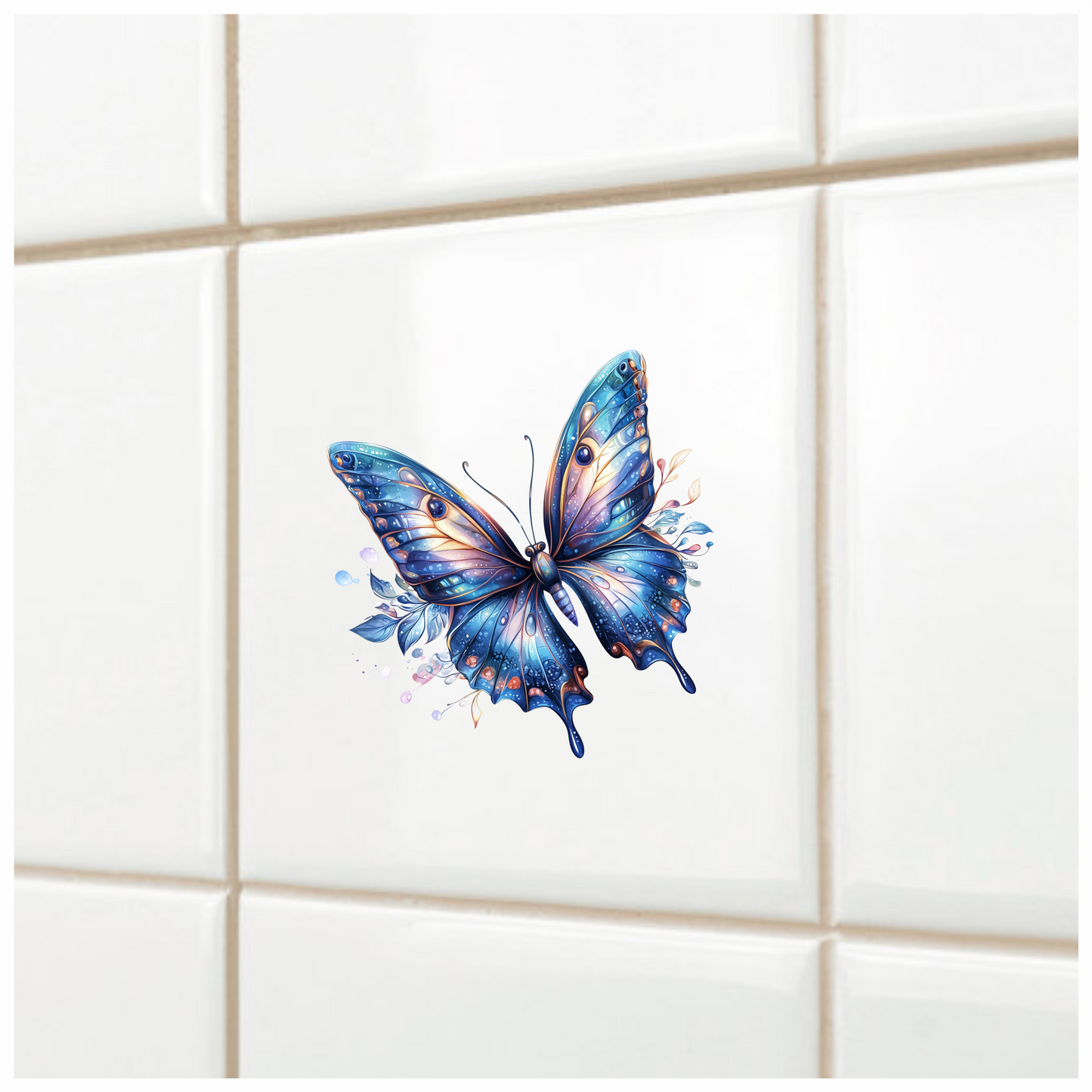 Blue Butterfly Animal Vinyl Sticker Decal