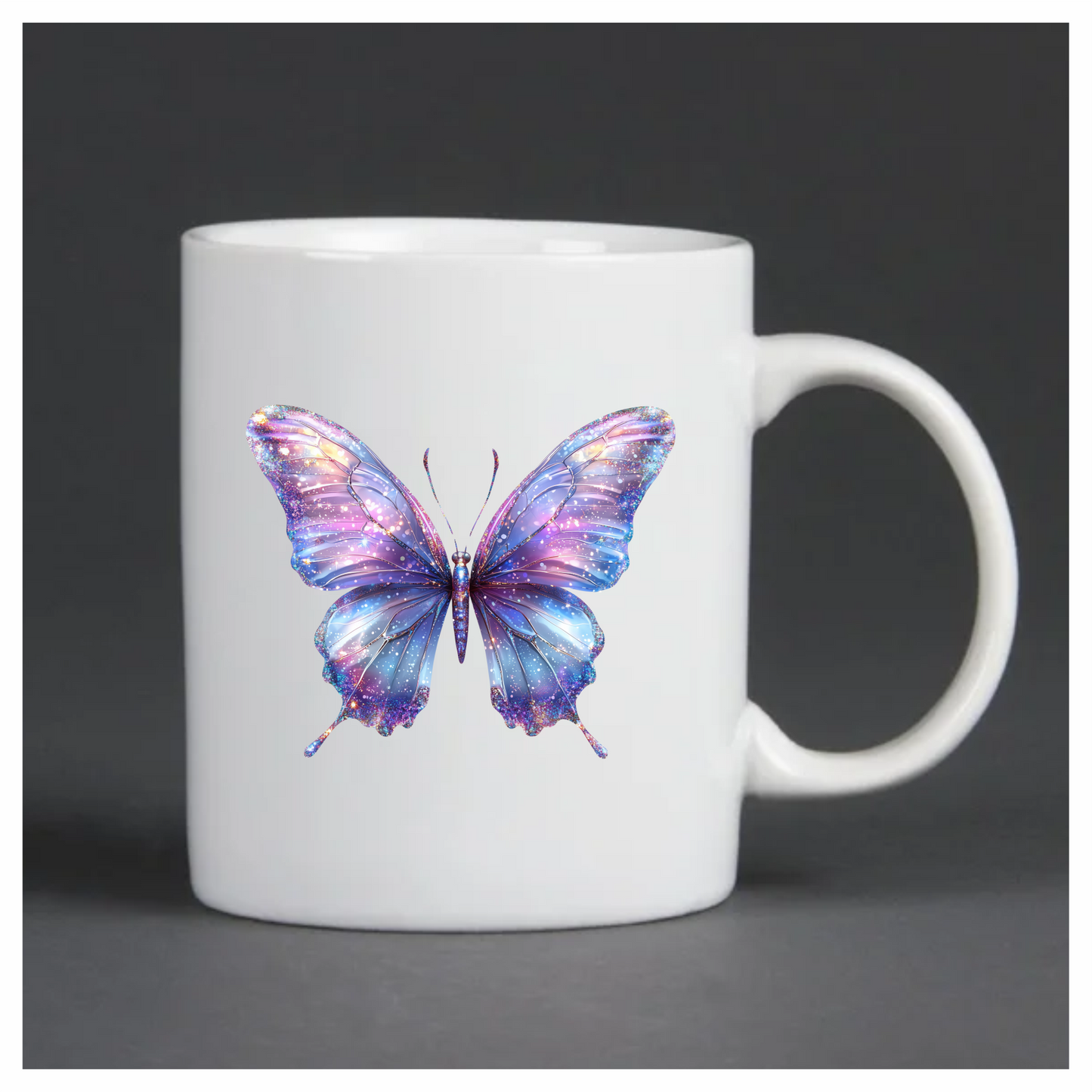 Purple Butterfly Starry Pattern Vinyl Sticker Decal