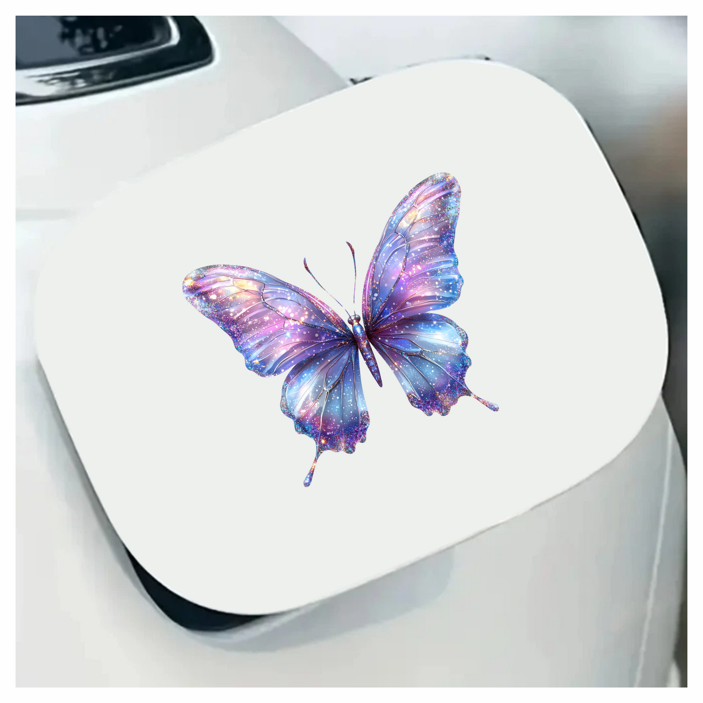Purple Butterfly Starry Pattern Vinyl Sticker Decal