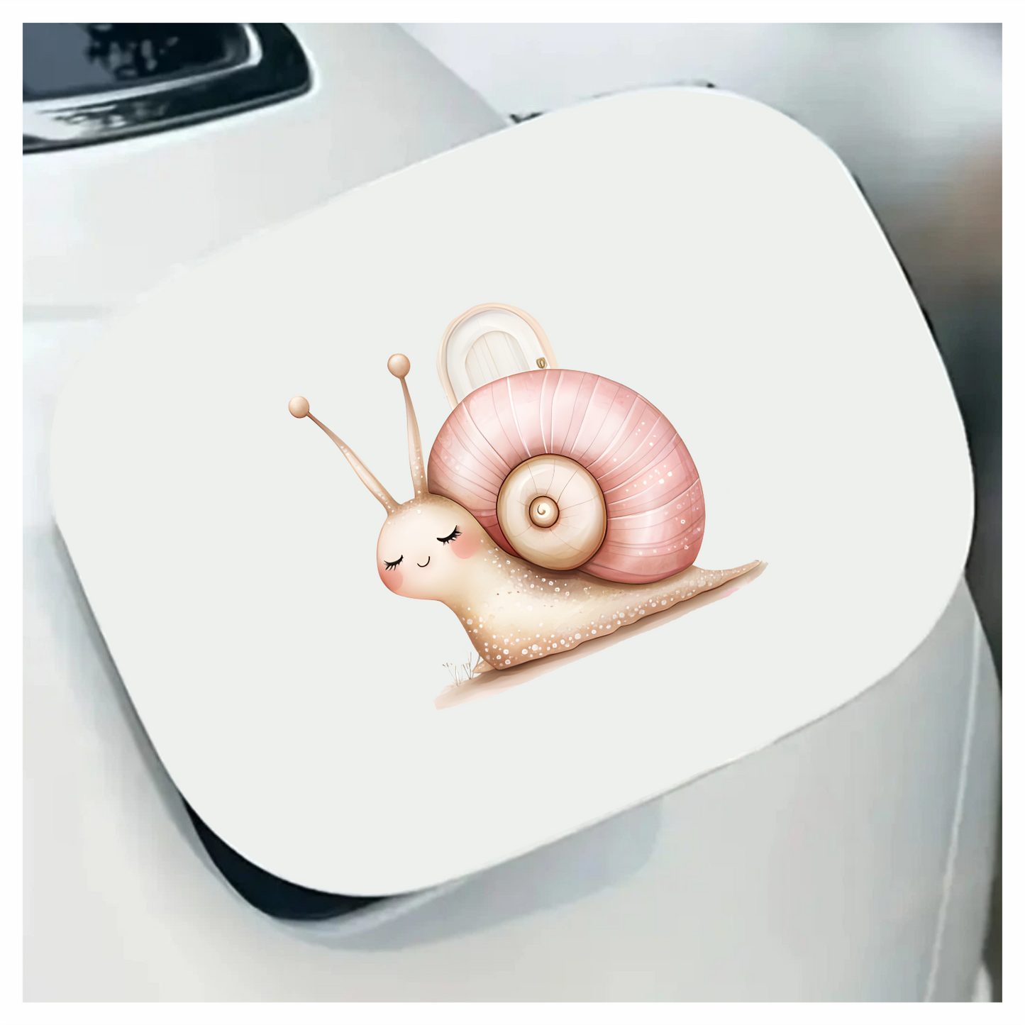 Snail Pink Shell Animal Door Vinyl Sticker Decal
