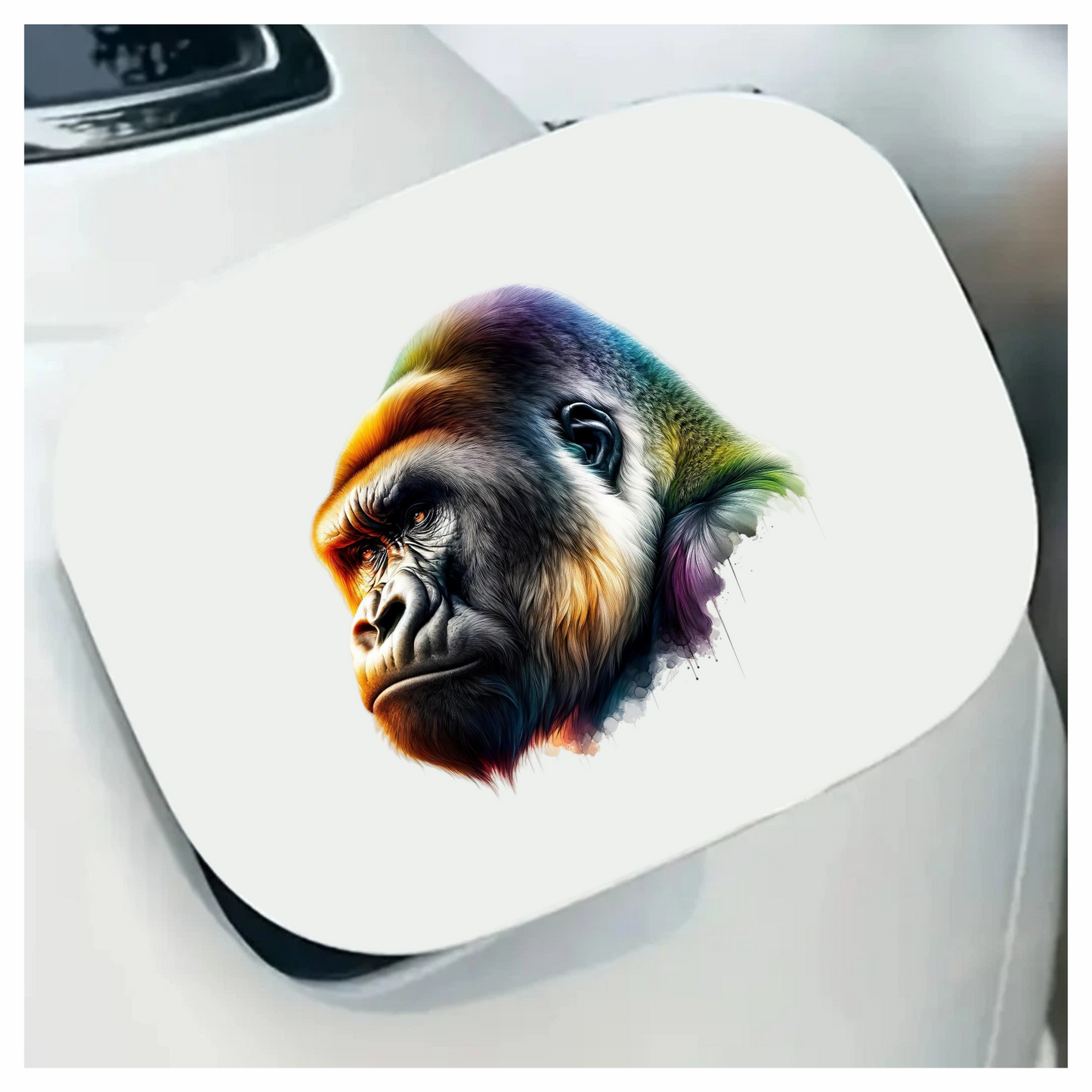 Gorilla Colorful Head Animal Vinyl Sticker Decal