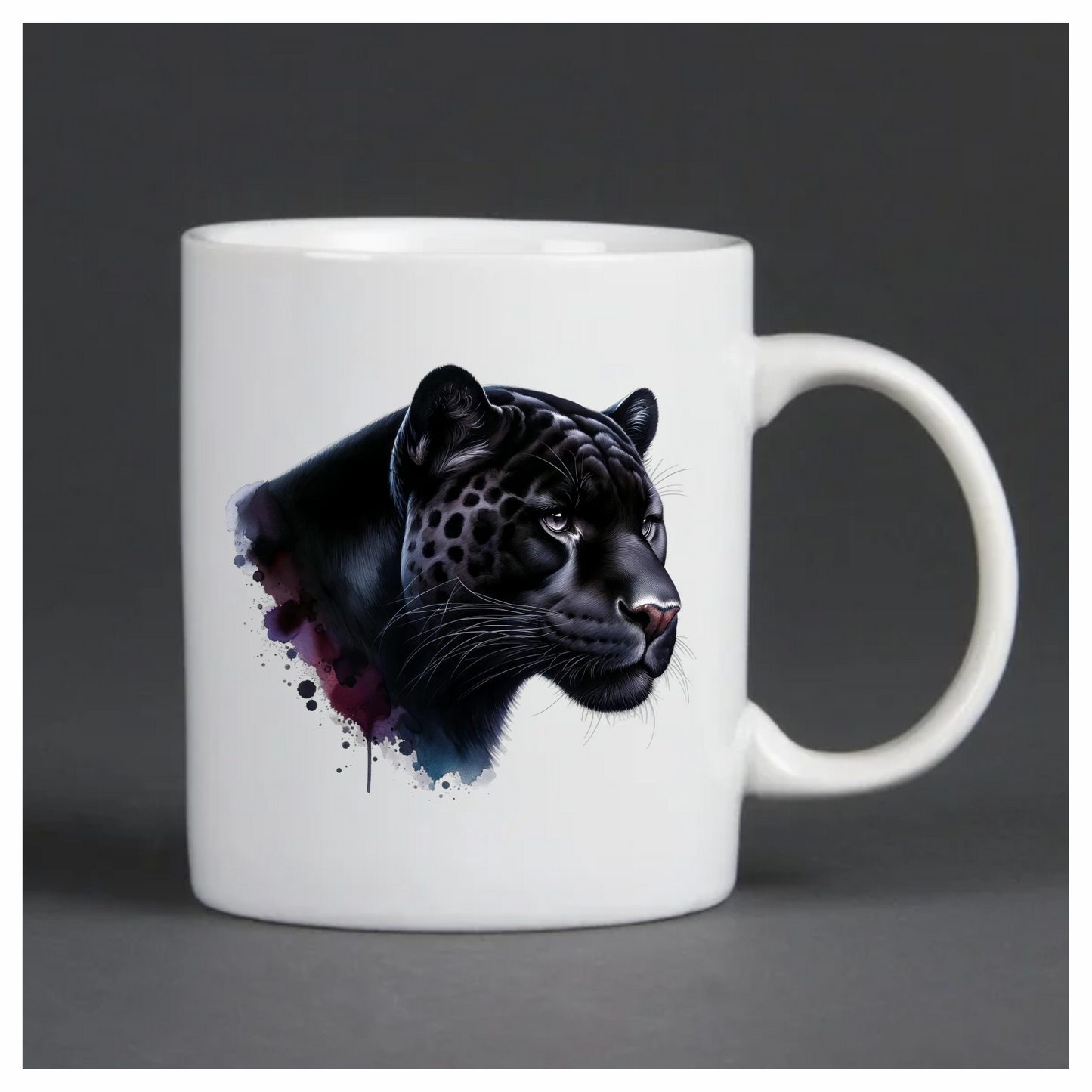 Jaguar Black Animal Watercolor Art Vinyl Sticker Decal