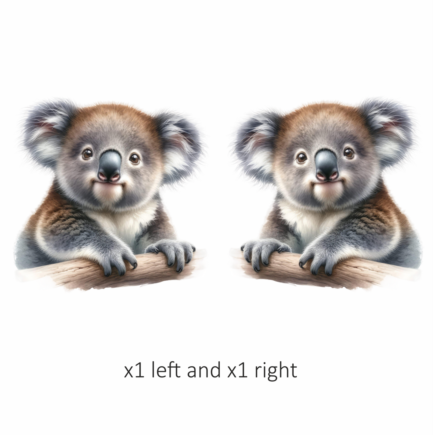 Koala Brown Fur Tree Climbing Cute Vinyl Sticker Decal