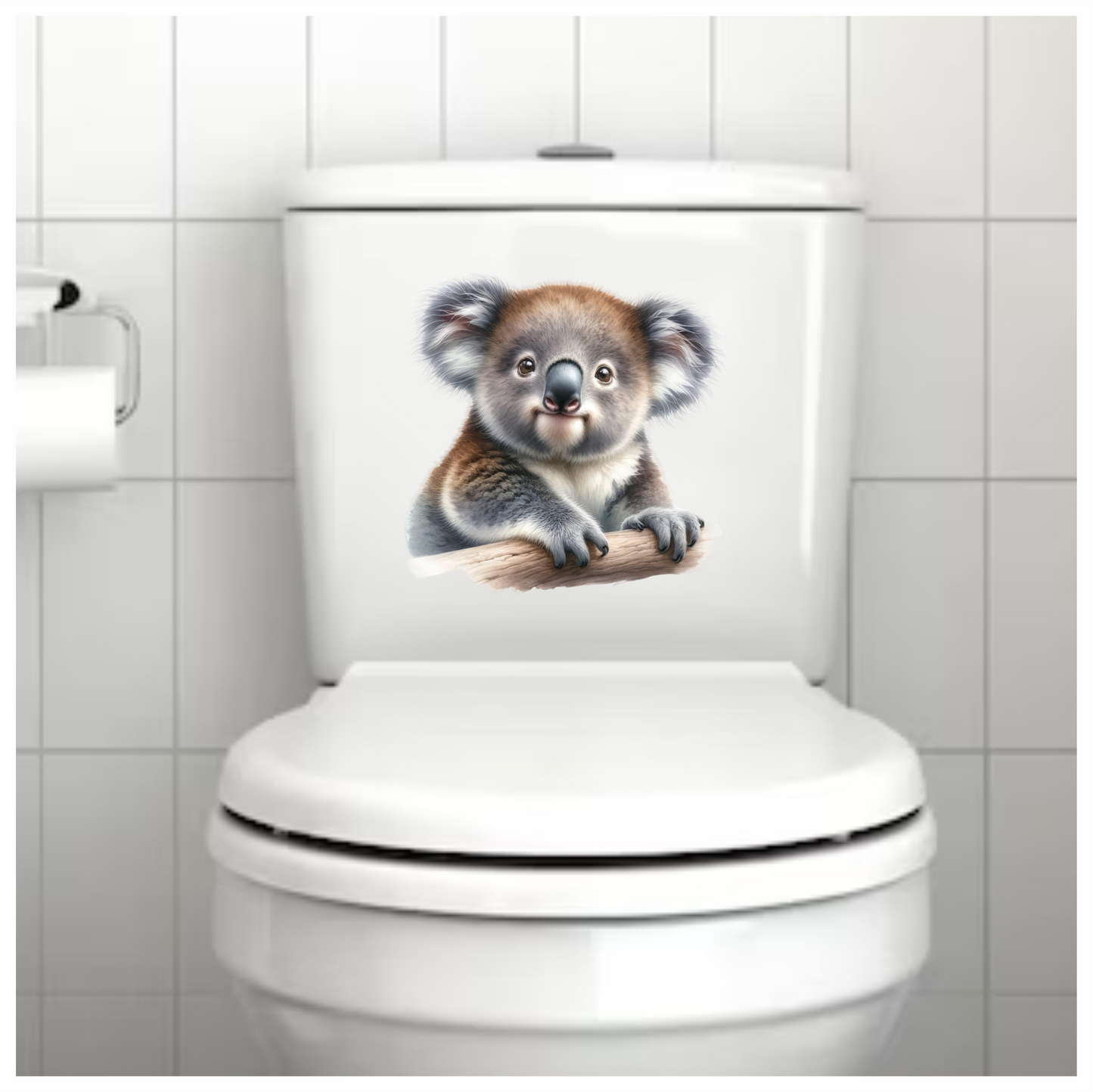 Koala Brown Fur Tree Climbing Cute Vinyl Sticker Decal