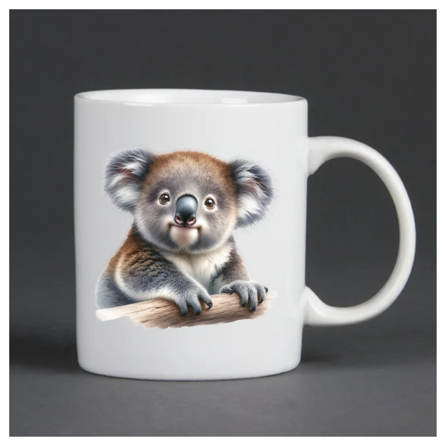 Koala Brown Fur Tree Climbing Cute Vinyl Sticker Decal