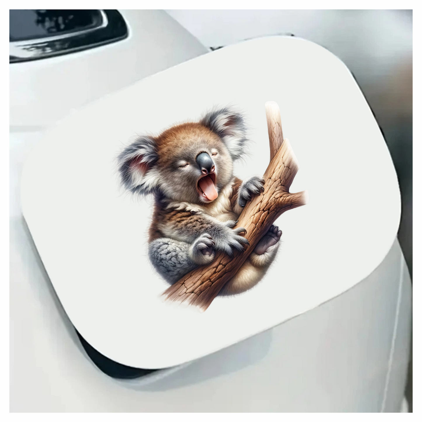 Koala Brown Tree Sleeping Vinyl Sticker Decal