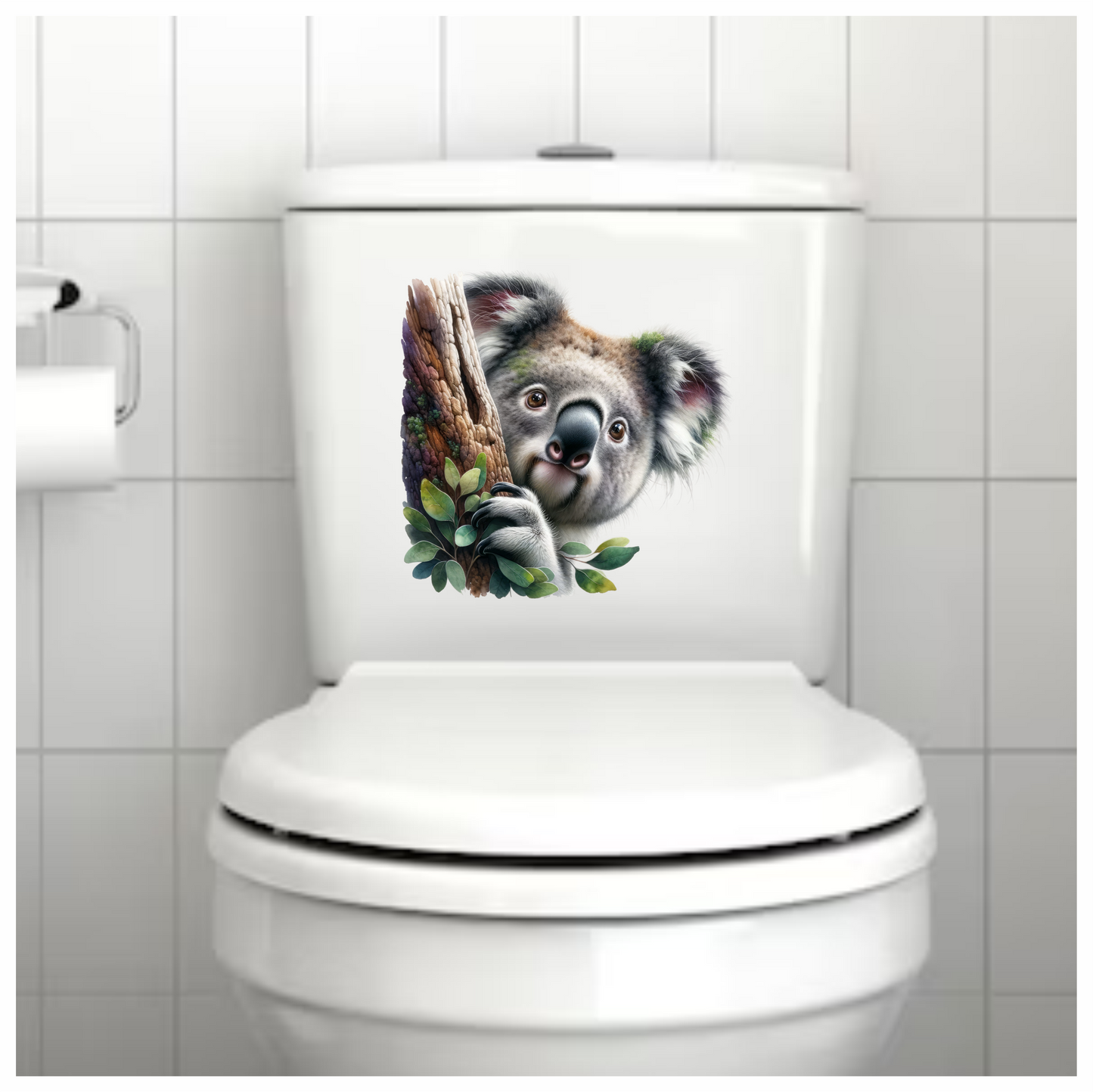 Koala Brown Tree Leaves Cute Animal Vinyl Sticker Decal