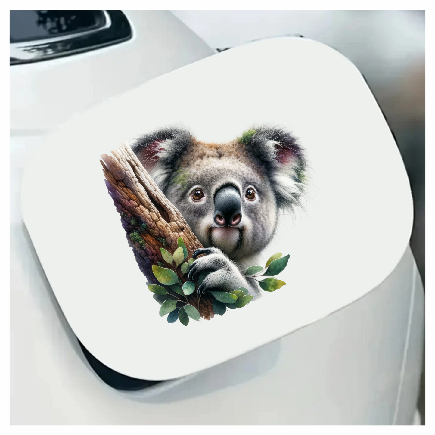 Koala Brown Tree Leaves Cute Animal Vinyl Sticker Decal