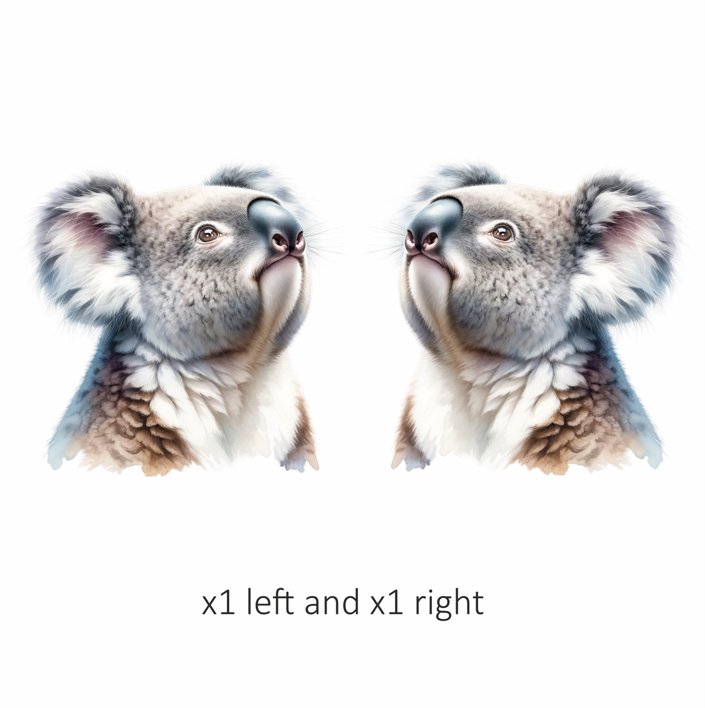 Koala Grey Fur Cute Animal Vinyl Sticker Decal