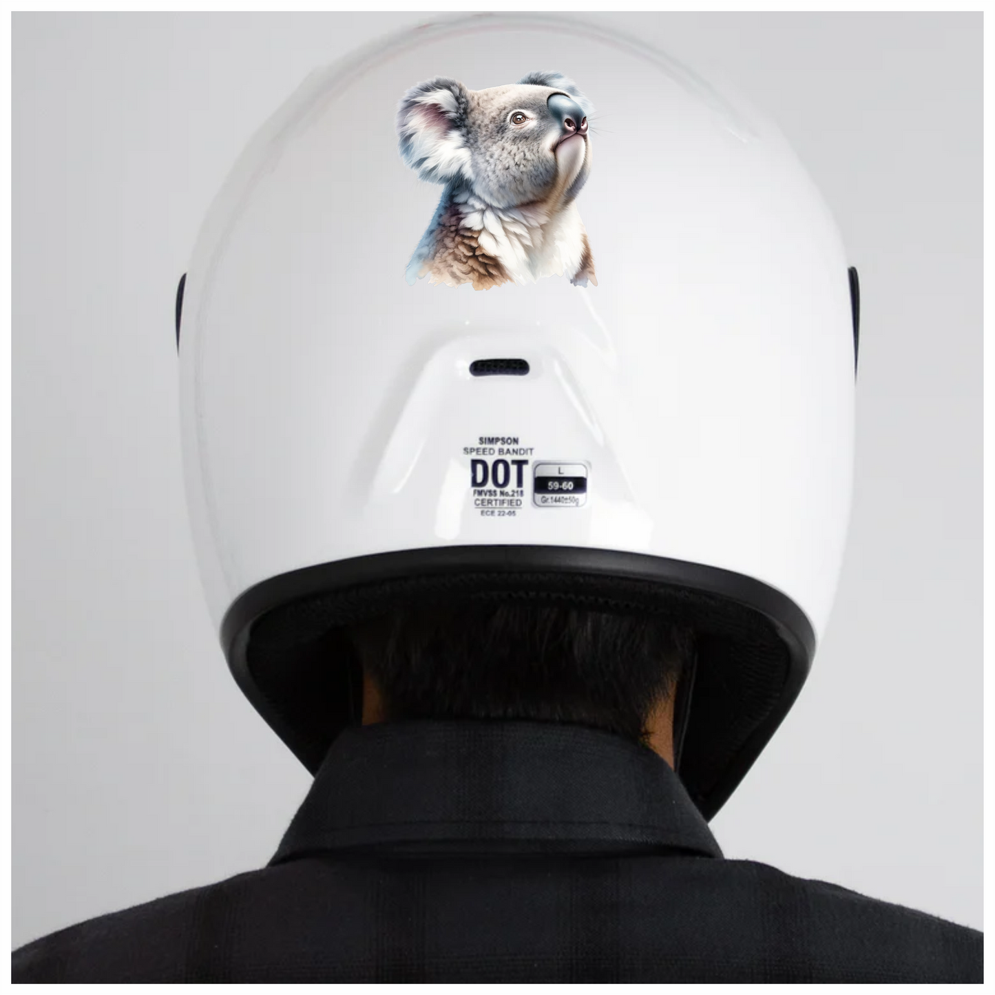 Koala Grey Fur Cute Animal Vinyl Sticker Decal