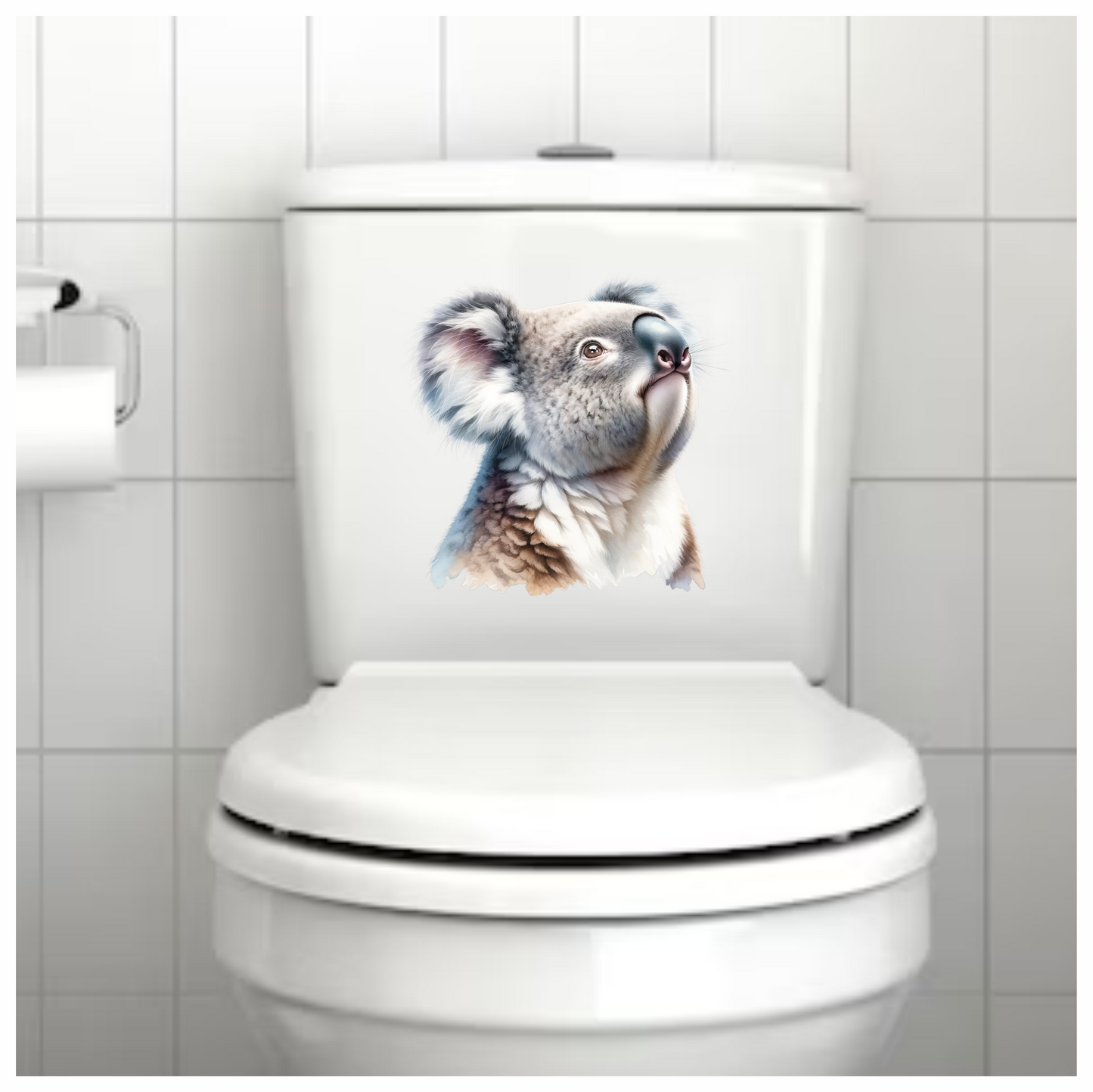 Koala Grey Fur Cute Animal Vinyl Sticker Decal