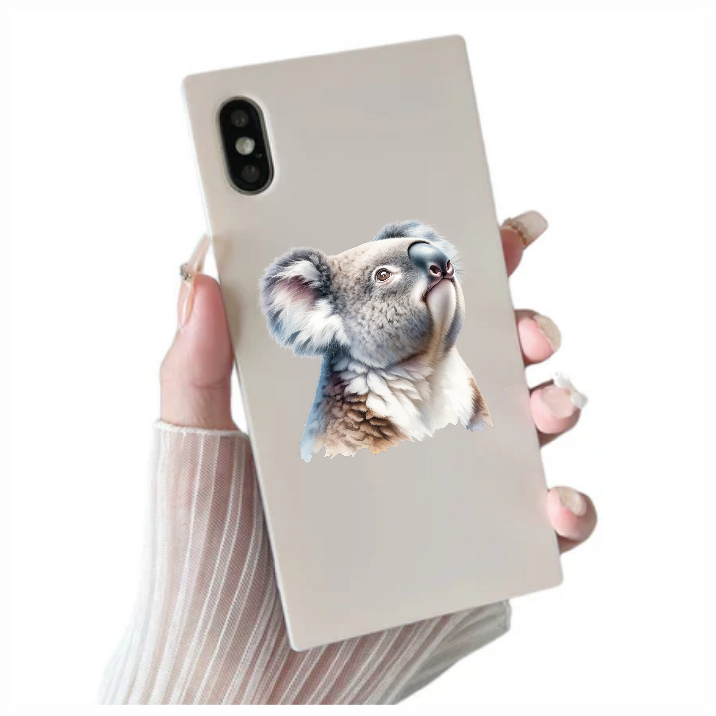 Koala Grey Fur Cute Animal Vinyl Sticker Decal