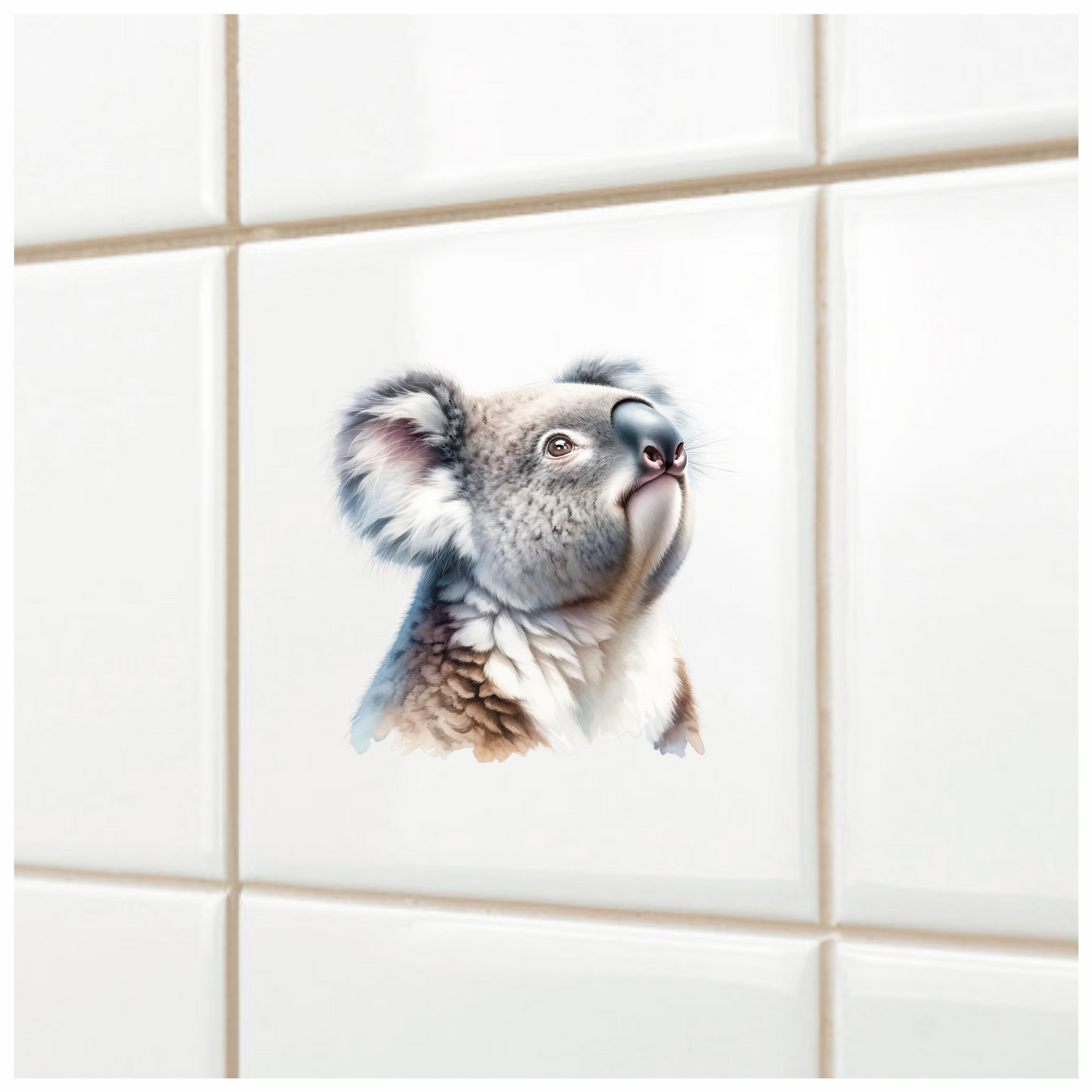 Koala Grey Fur Cute Animal Vinyl Sticker Decal