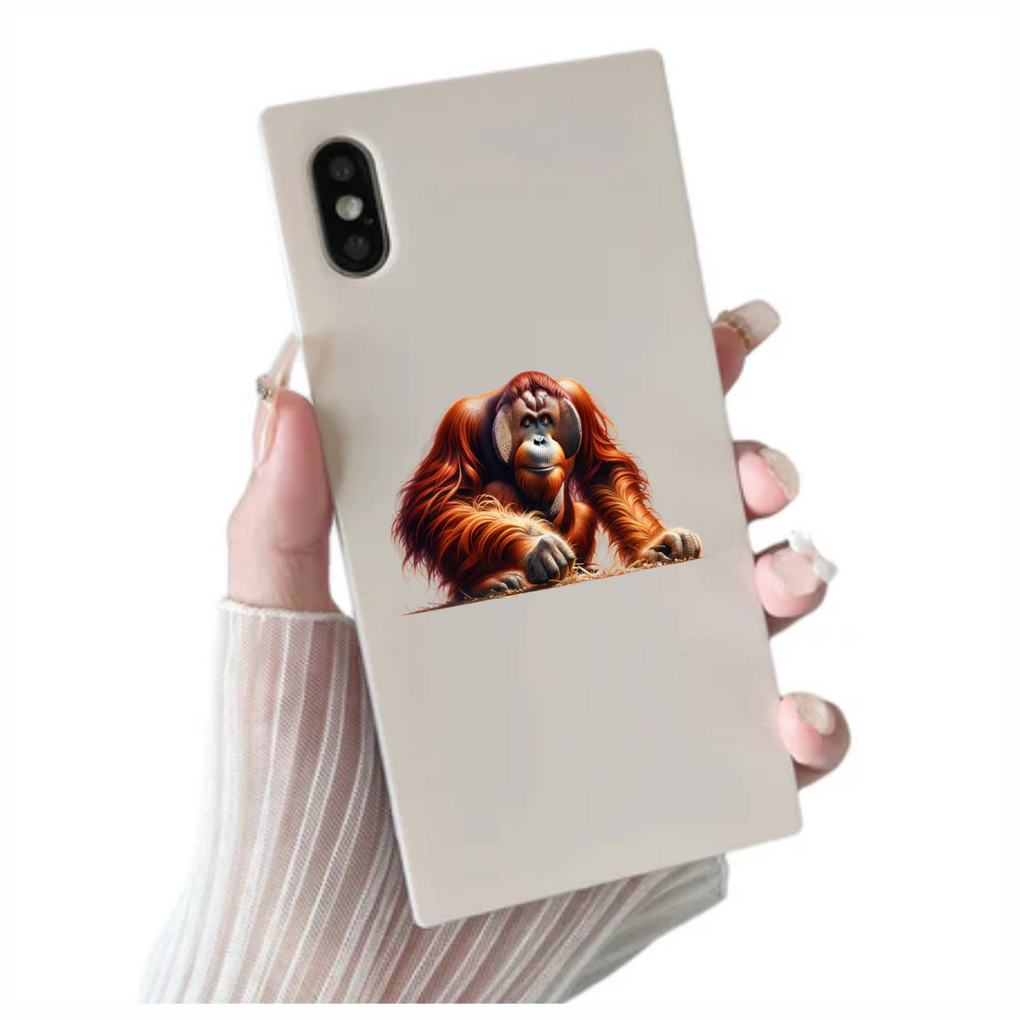 Orangutan Red Fur Jungle Animal Vinyl Sticker Decal