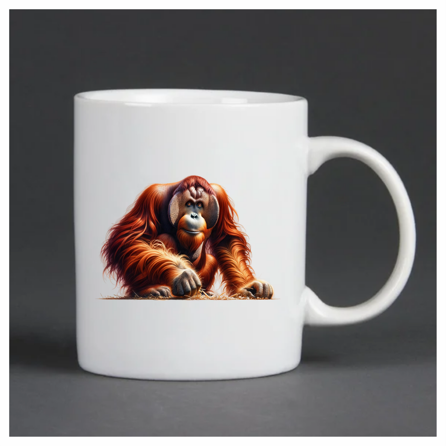 Orangutan Red Fur Jungle Animal Vinyl Sticker Decal