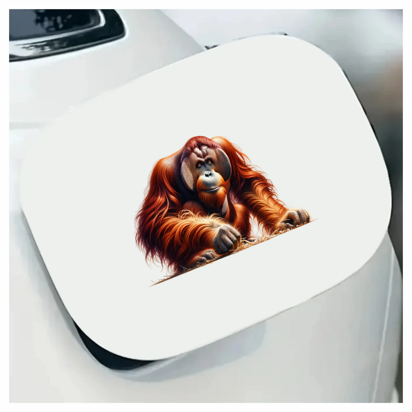 Orangutan Red Fur Jungle Animal Vinyl Sticker Decal