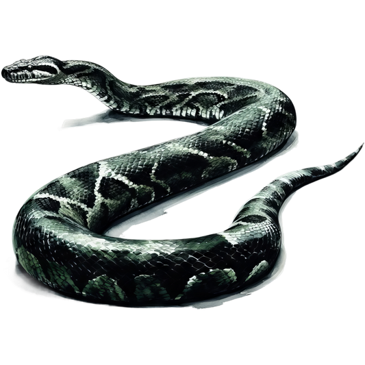 Green Snake Python Vinyl Sticker Decal