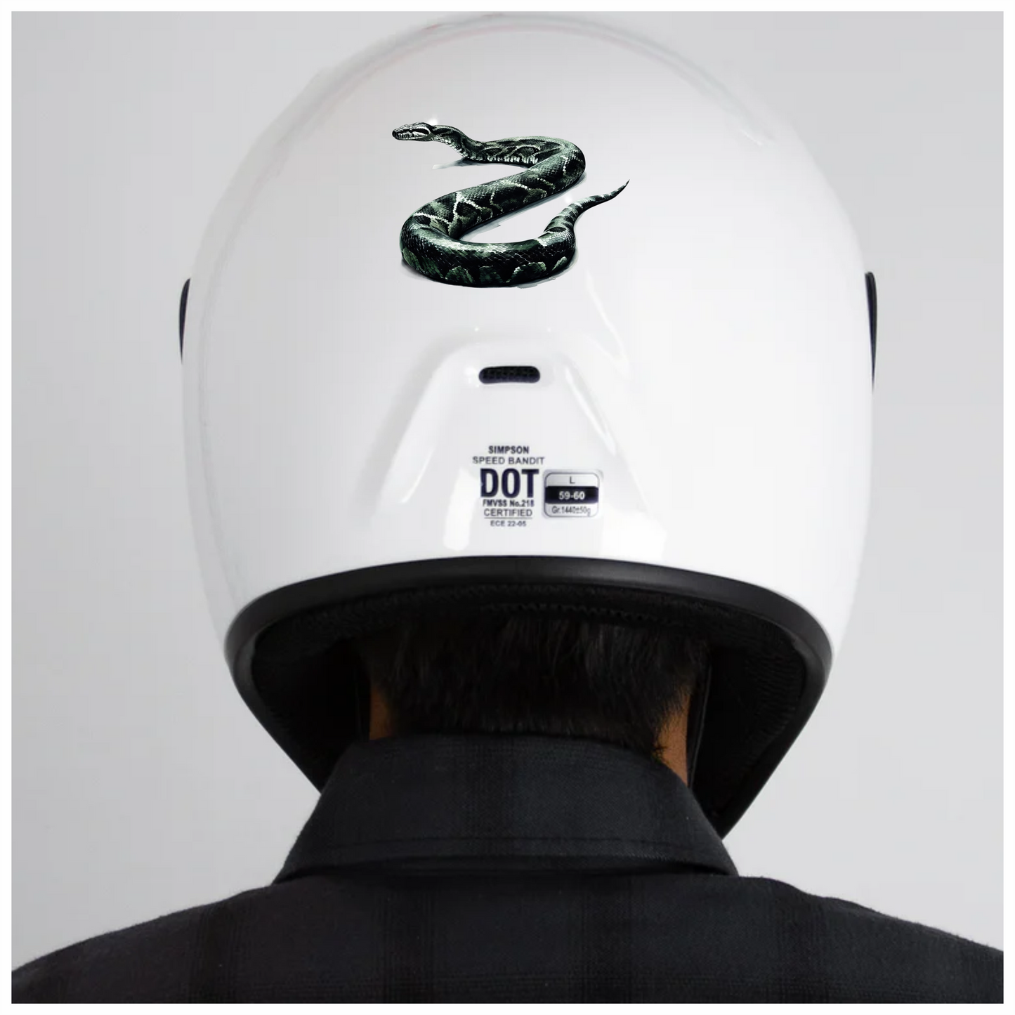 Green Snake Python Vinyl Sticker Decal