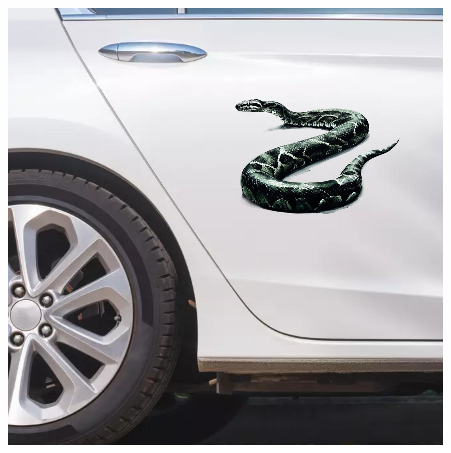 Green Snake Python Vinyl Sticker Decal