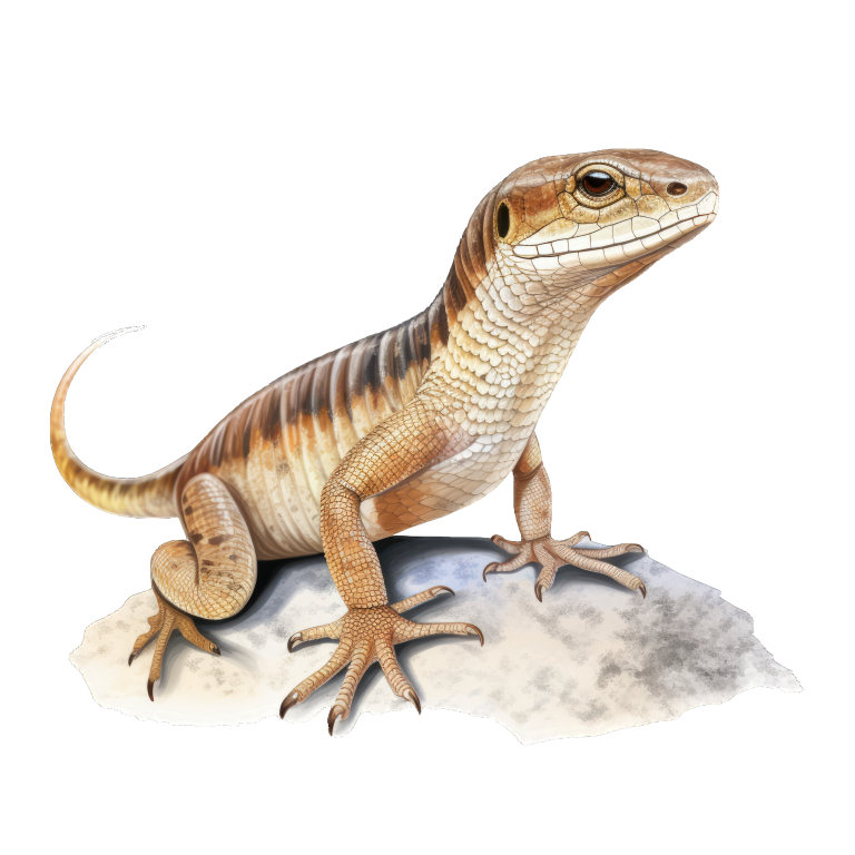 Lizard Brown Desert Skink Animal Sticker Vinyl Sticker Decal
