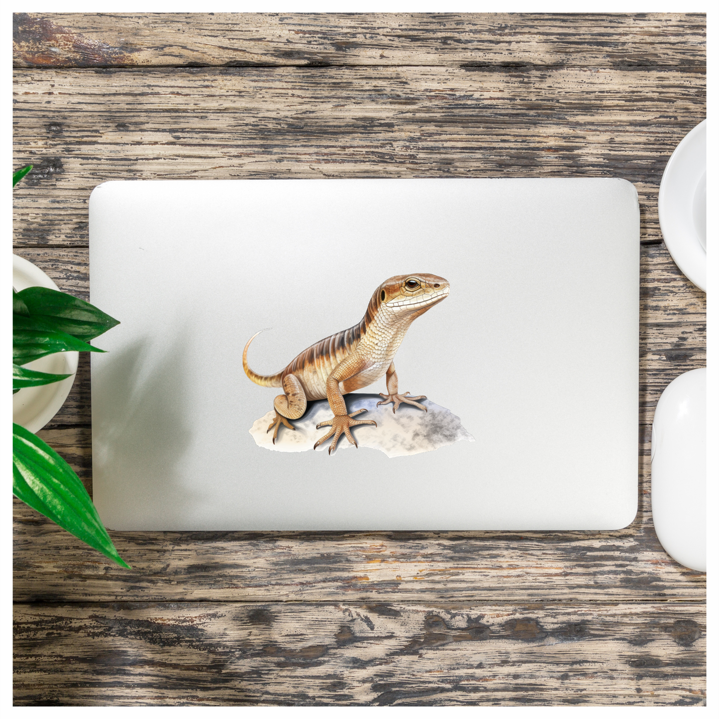 Lizard Brown Desert Skink Animal Sticker Vinyl Sticker Decal