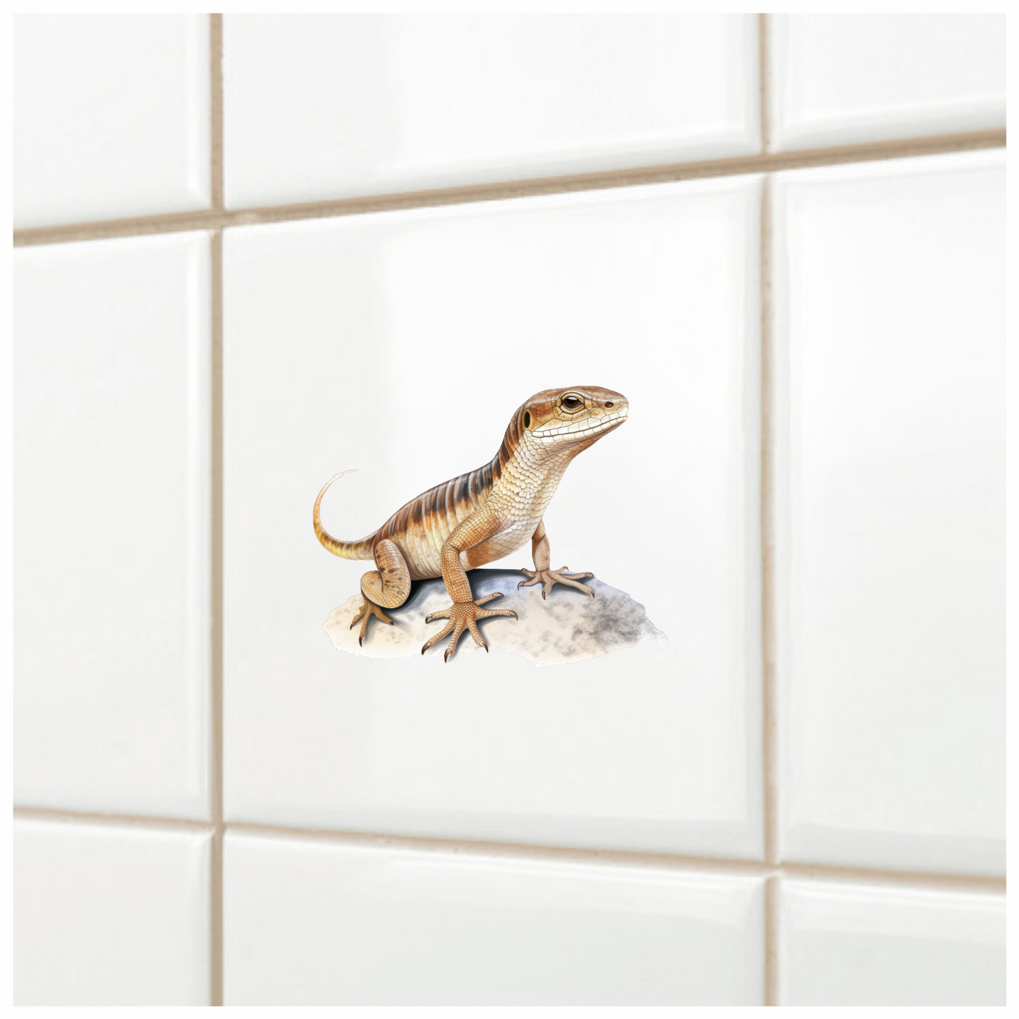 Lizard Brown Desert Skink Animal Sticker Vinyl Sticker Decal