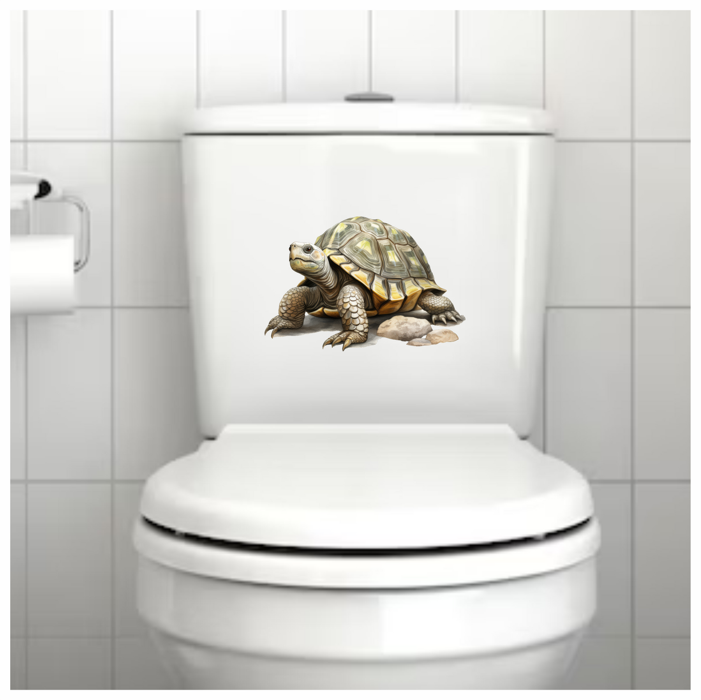 Tortoise Yellow Shell Rocks Vinyl Sticker Decal