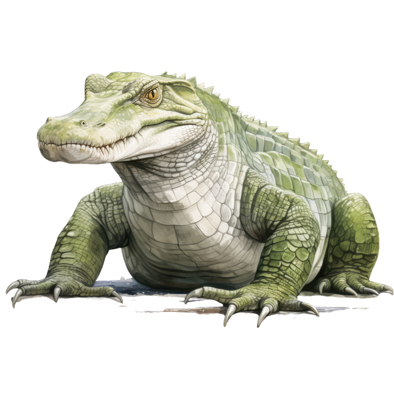 Green Alligator Reptile Scales Strong Vinyl Sticker Decal