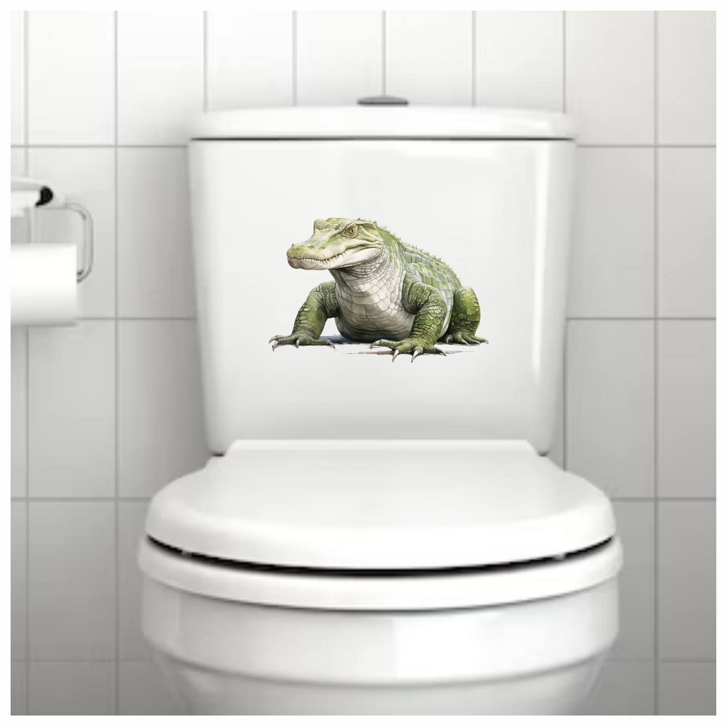 Green Alligator Reptile Scales Strong Vinyl Sticker Decal