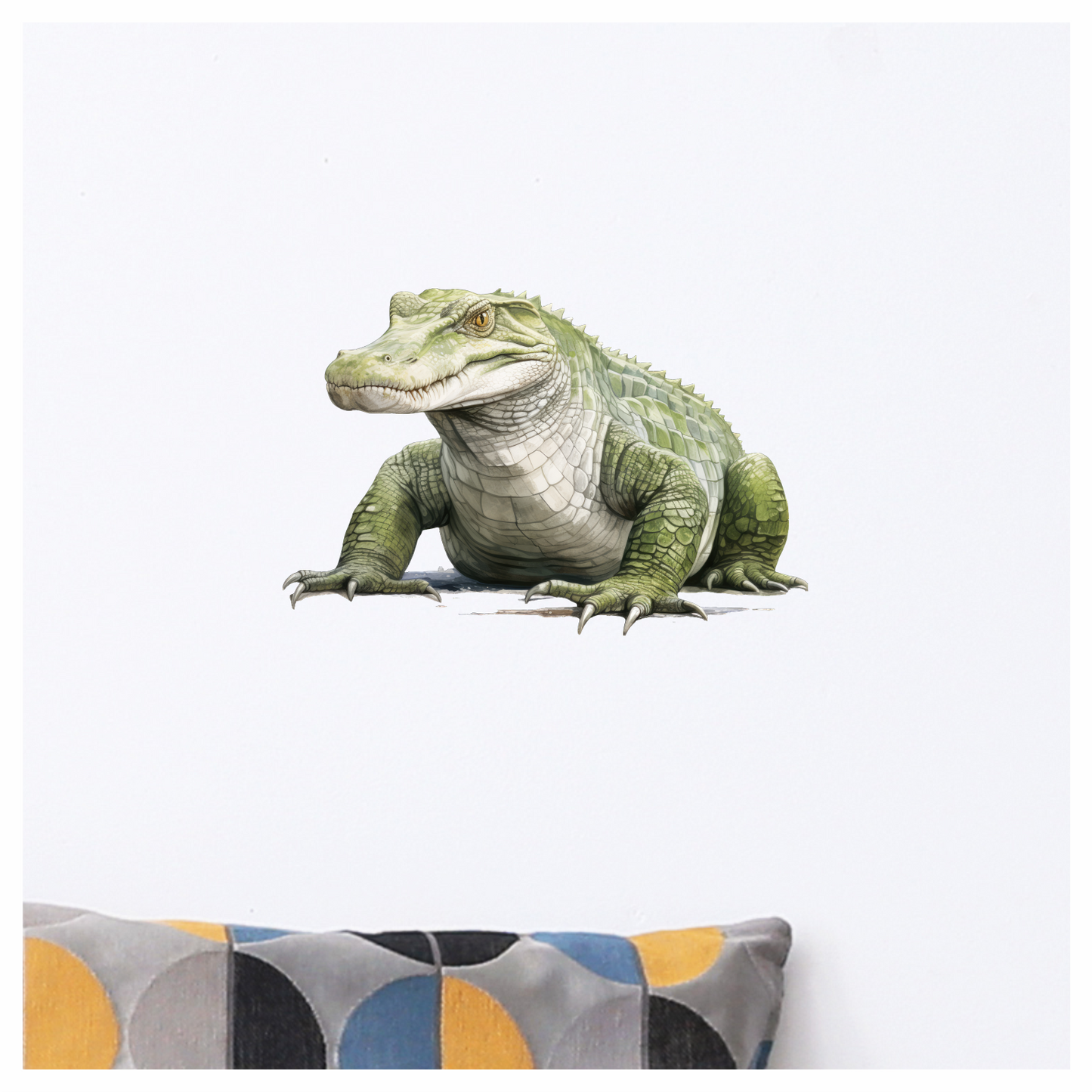 Green Alligator Reptile Scales Strong Vinyl Sticker Decal