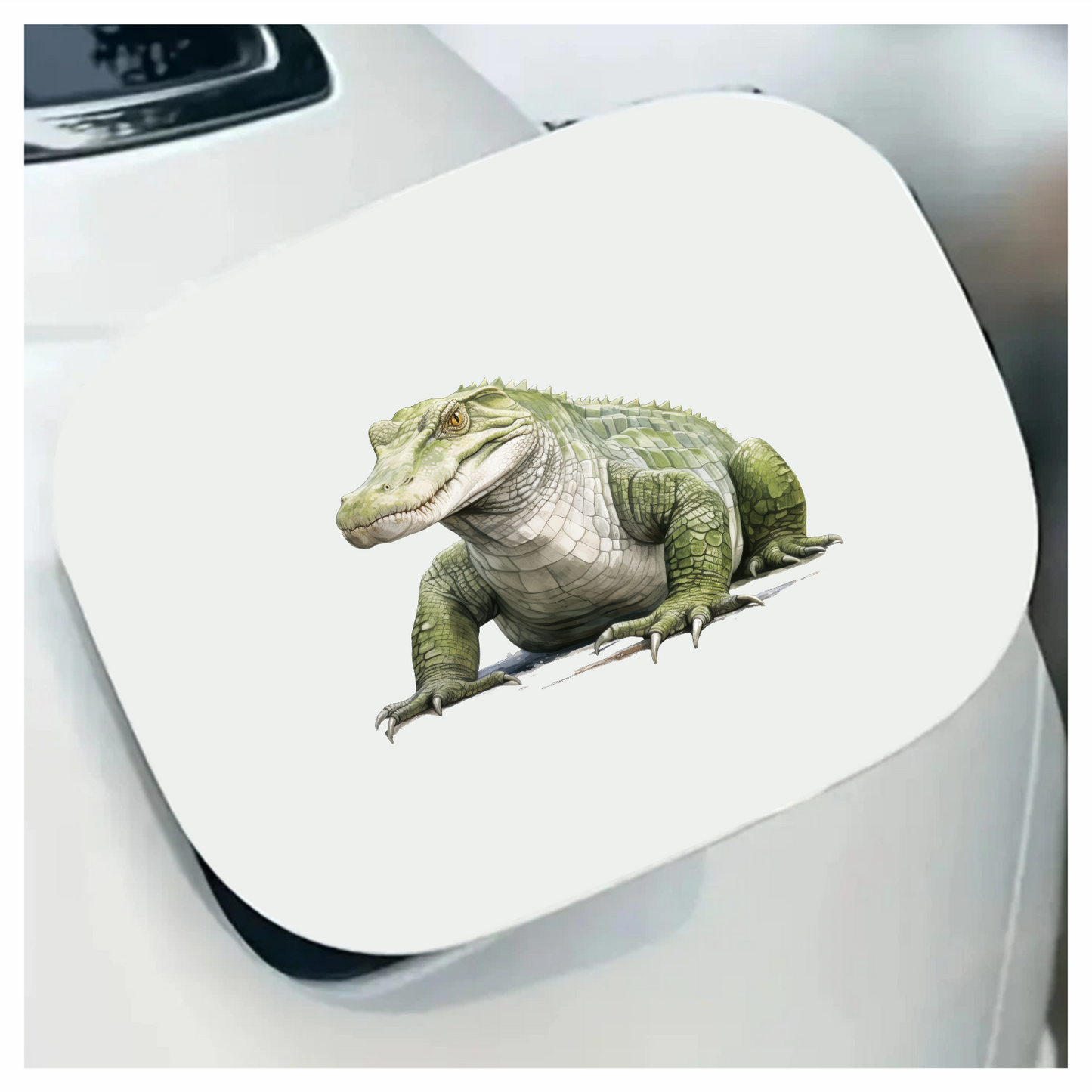 Green Alligator Reptile Scales Strong Vinyl Sticker Decal