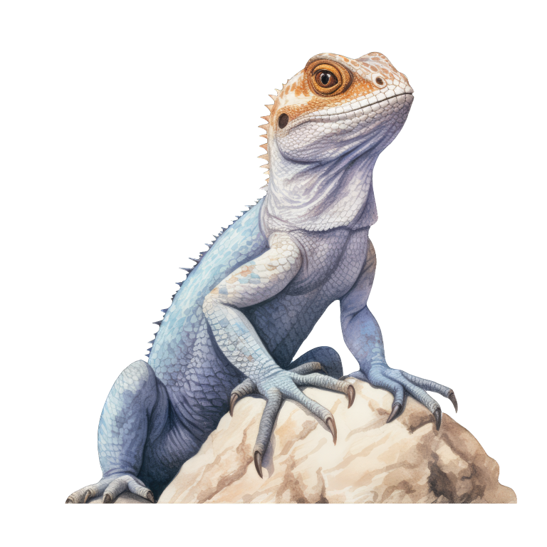 Blue Lizard Rock Desert Vinyl Sticker Decal
