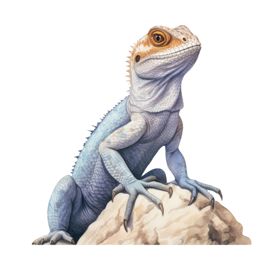 Blue Lizard Rock Desert Vinyl Sticker Decal