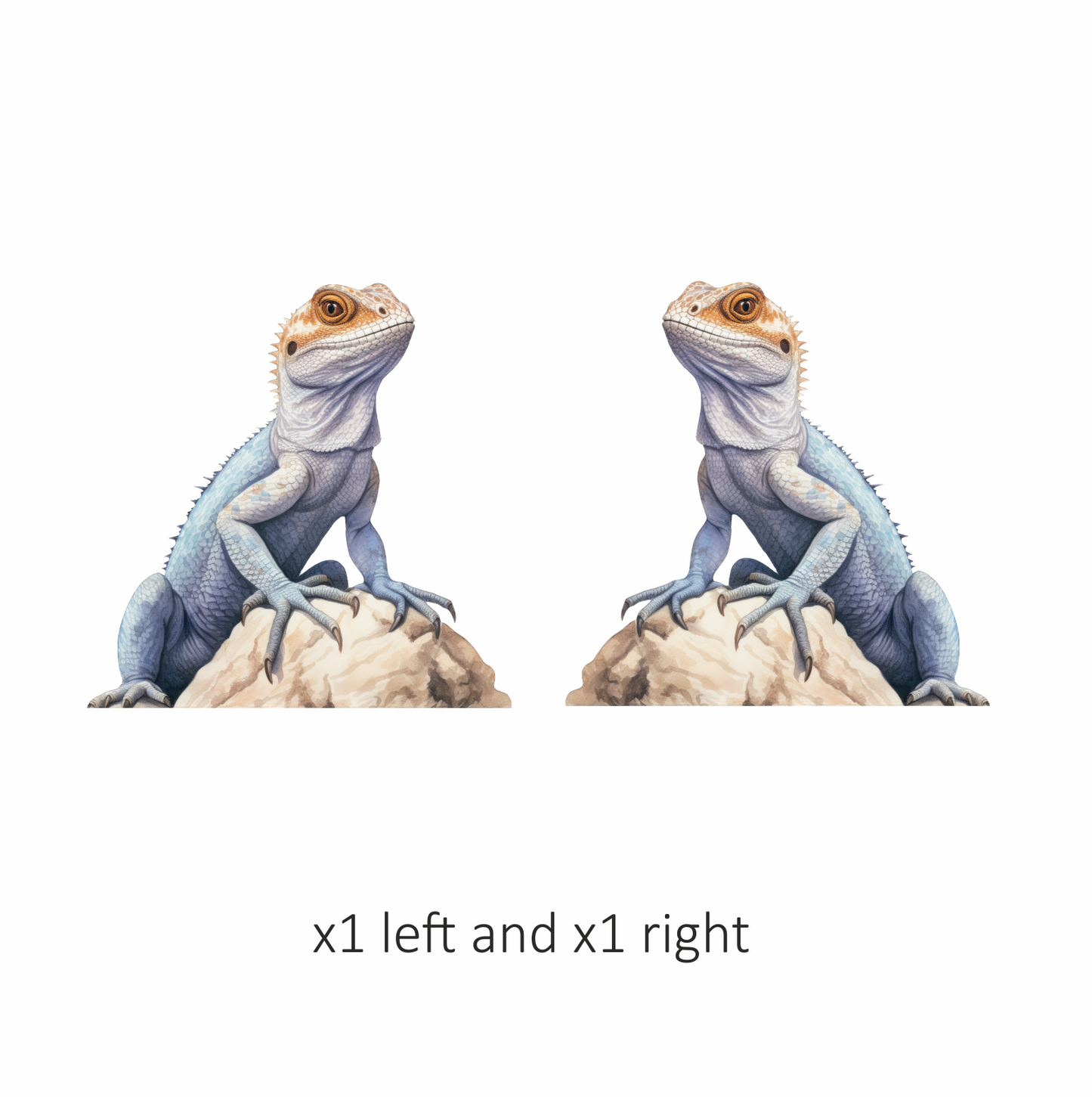 Blue Lizard Rock Desert Vinyl Sticker Decal