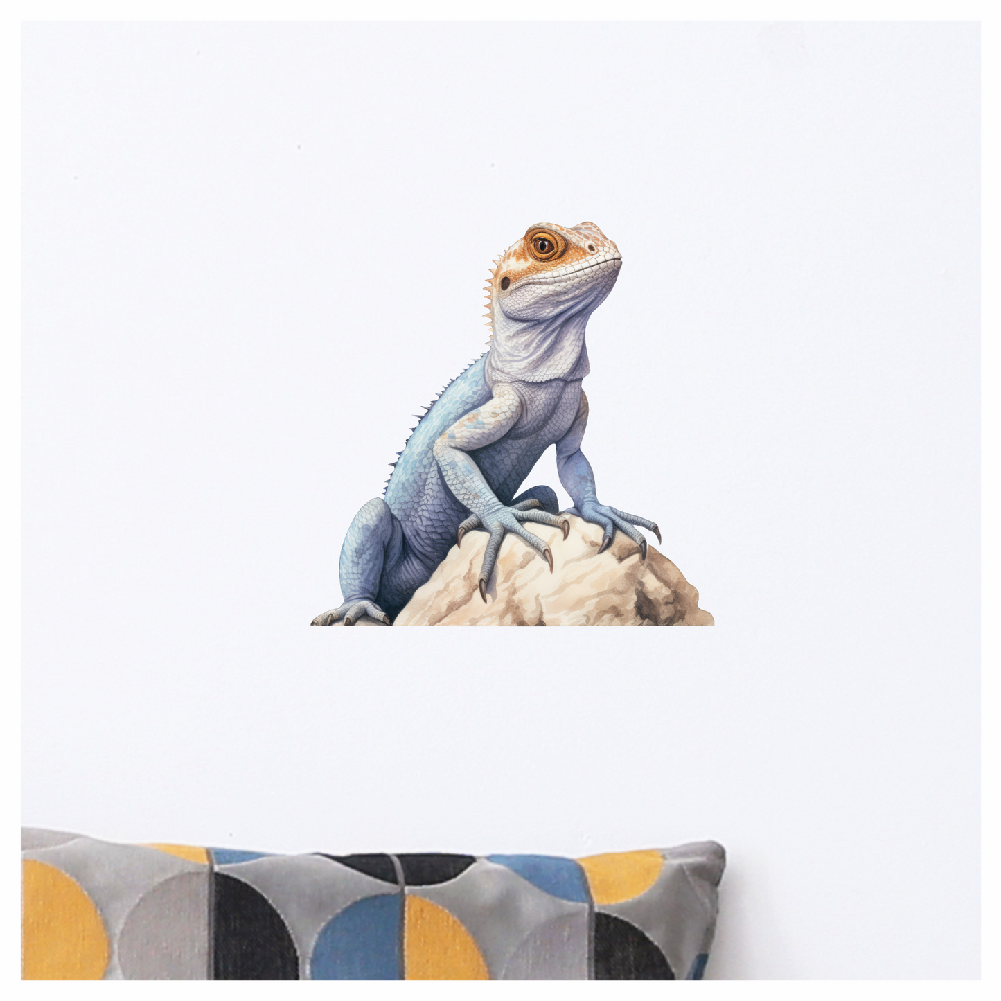 Blue Lizard Rock Desert Vinyl Sticker Decal