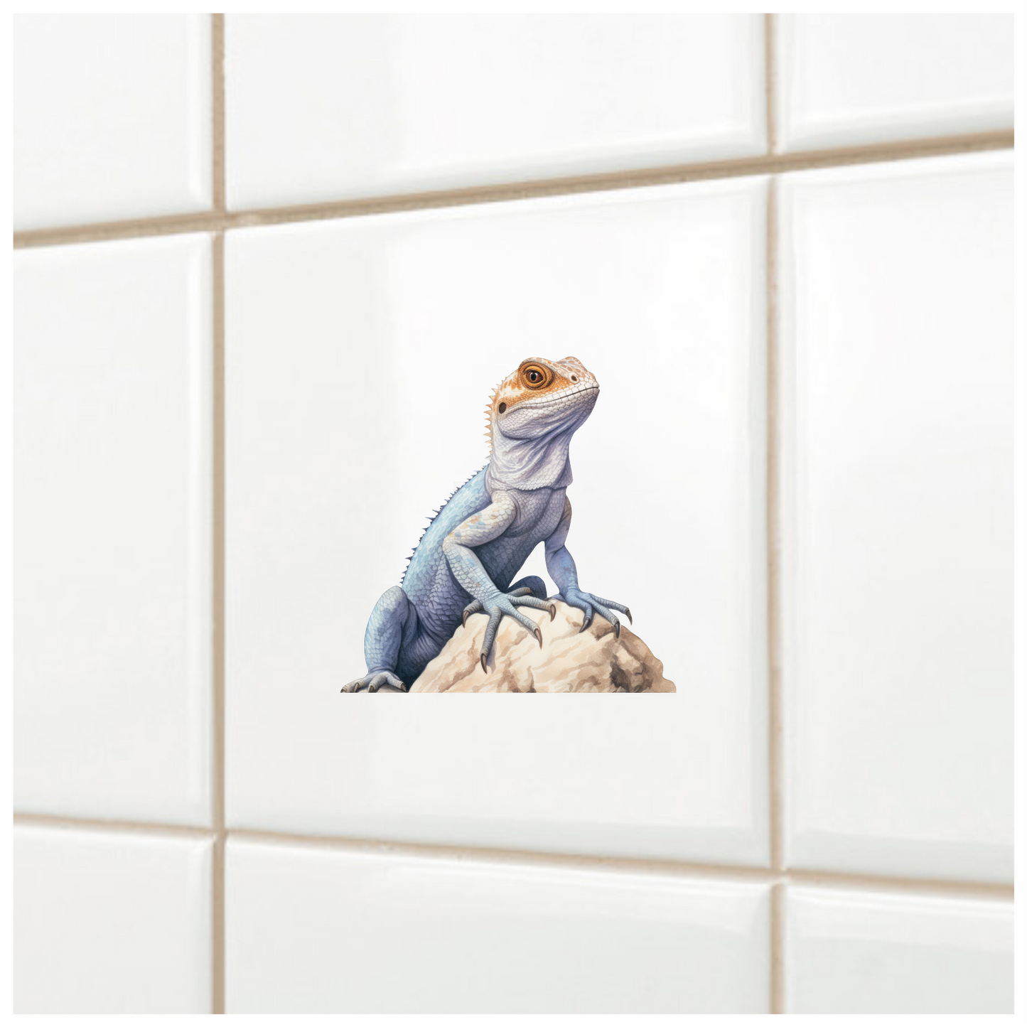 Blue Lizard Rock Desert Vinyl Sticker Decal