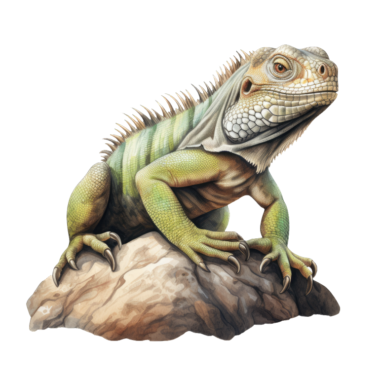 Iguana Green Rock Reptile Scales Texture Vinyl Sticker Decal