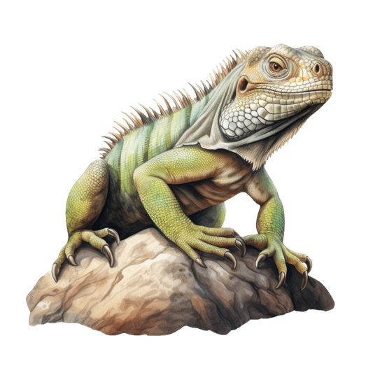 Iguana Green Rock Reptile Scales Texture Vinyl Sticker Decal