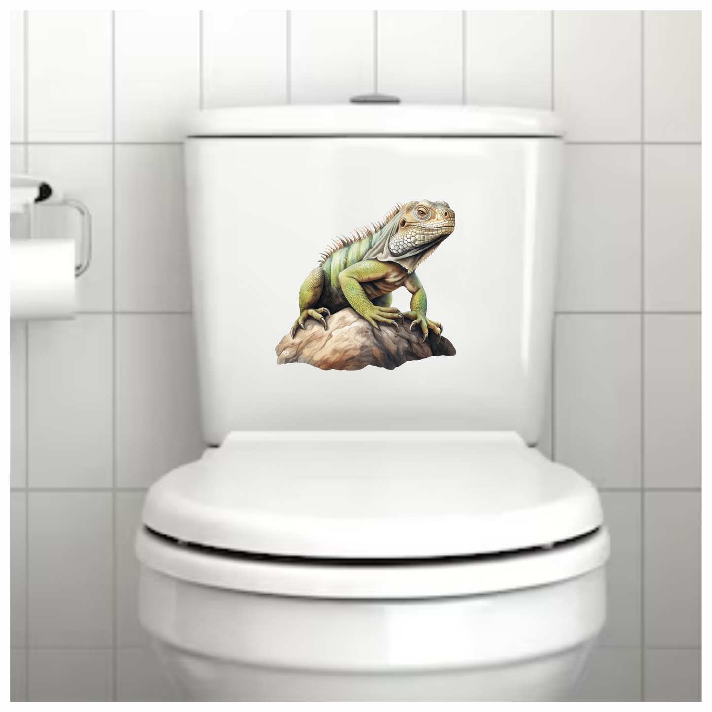 Iguana Green Rock Reptile Scales Texture Vinyl Sticker Decal