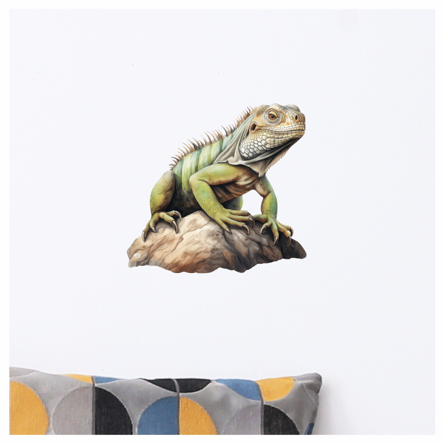 Iguana Green Rock Reptile Scales Texture Vinyl Sticker Decal