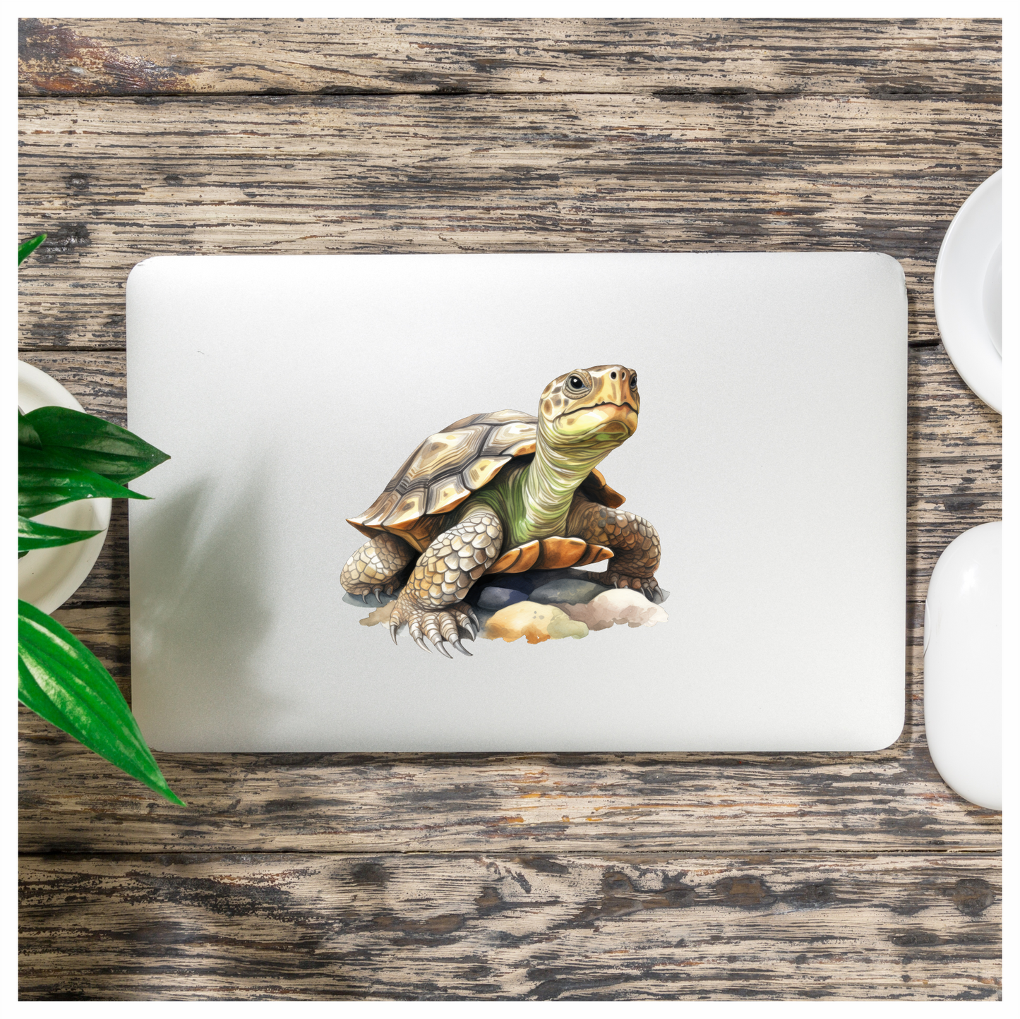Turtle Green Desert Vinyl Sticker Decal