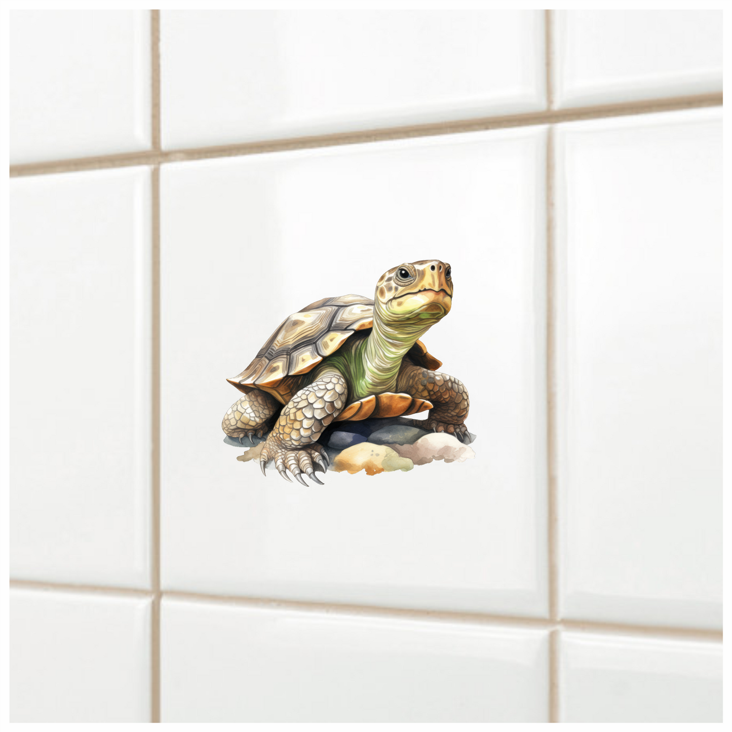 Turtle Green Desert Vinyl Sticker Decal