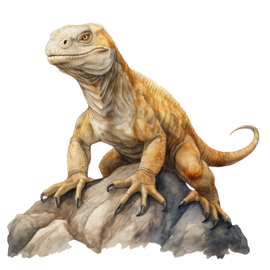 Iguana Brown Rock Vinyl Sticker Decal