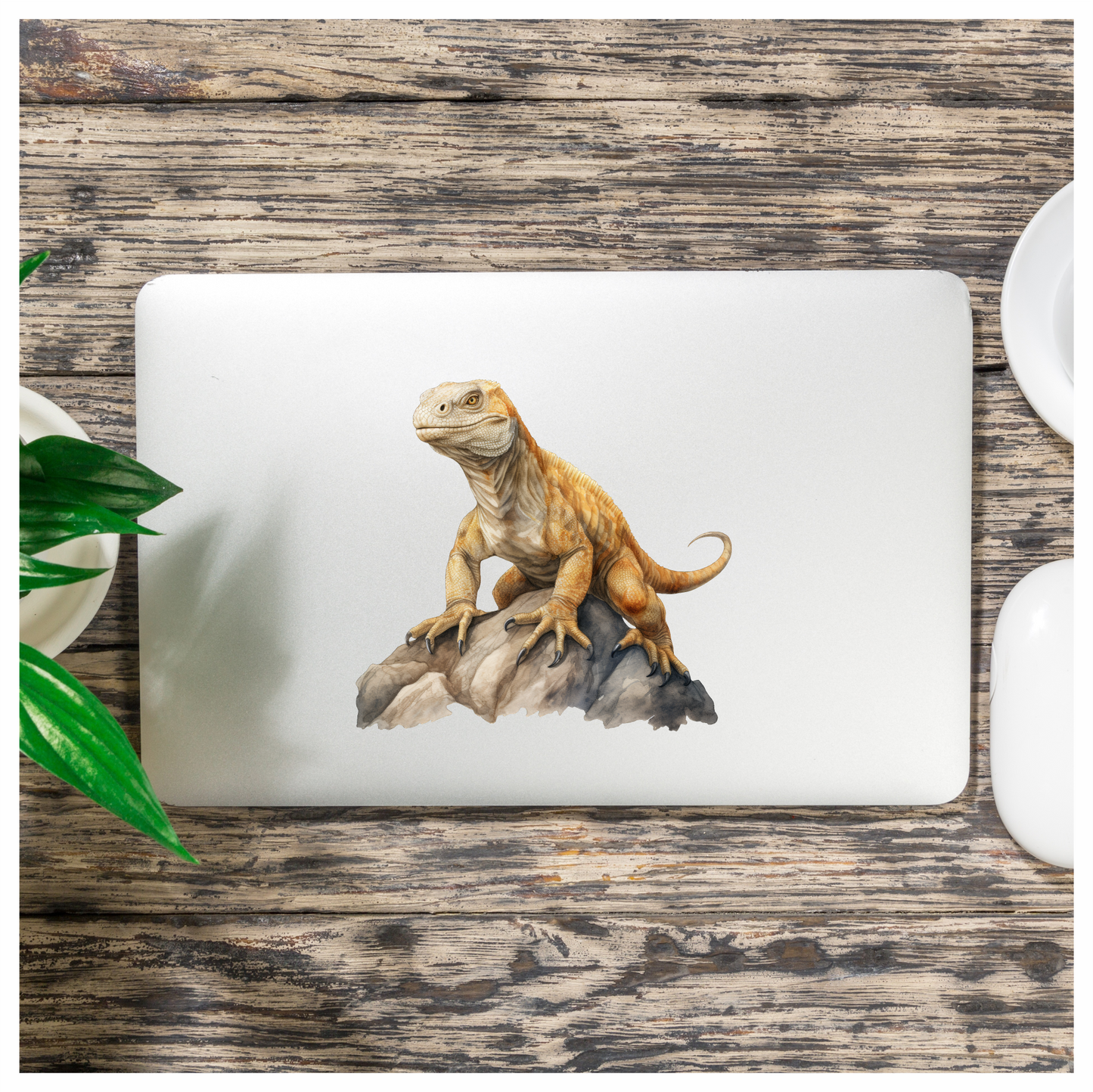Iguana Brown Rock Vinyl Sticker Decal