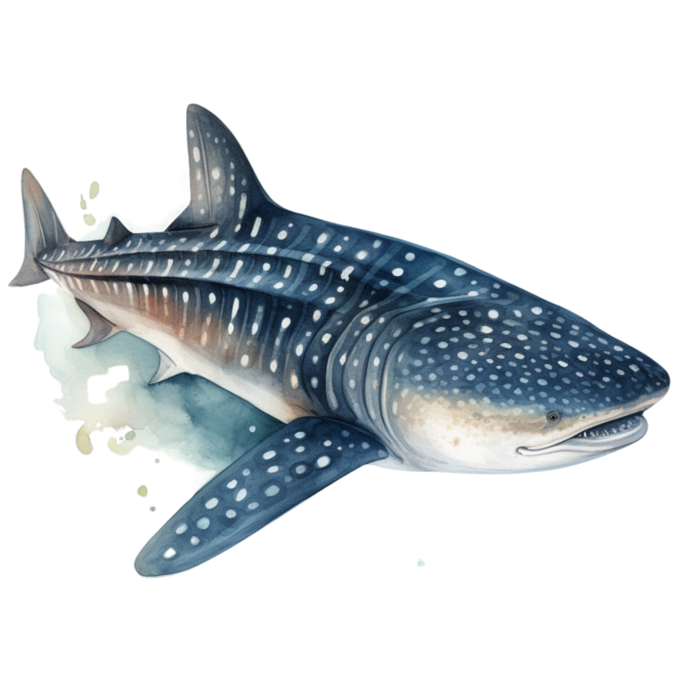 Whale Shark Blue Ocean Vinyl Sticker Decal