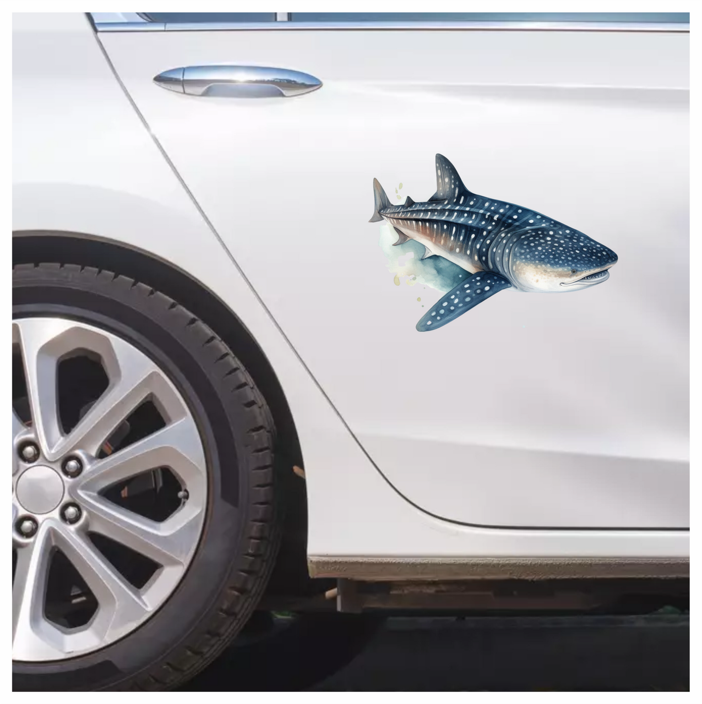 Whale Shark Blue Ocean Vinyl Sticker Decal